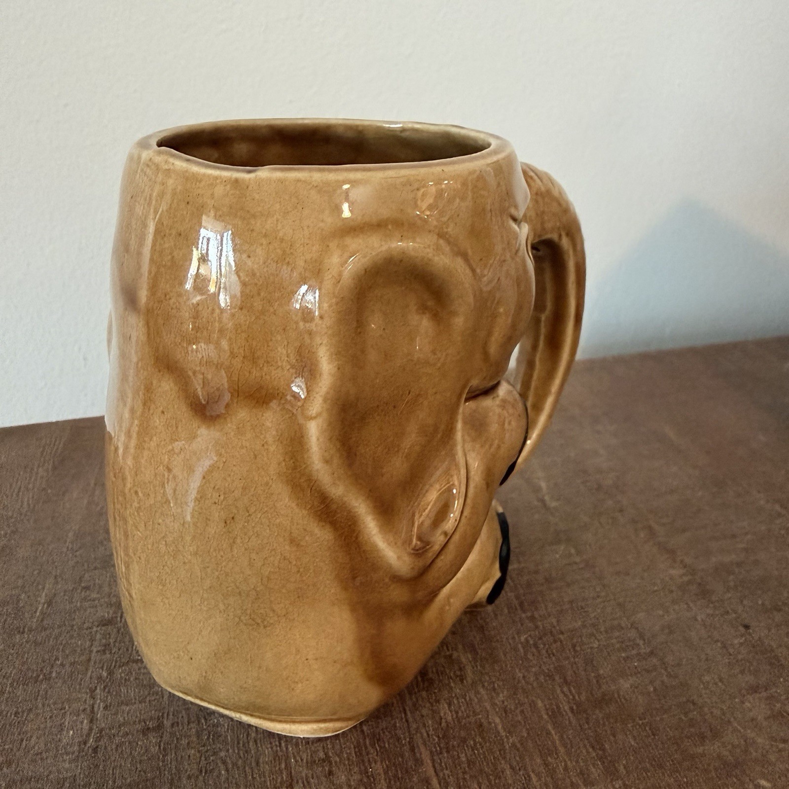 Vintage Happy Elephant Coffee Mug Cup Made In Occupied Japan