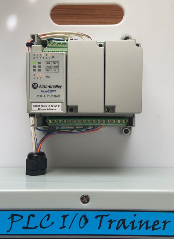 Allen-Bradley Micro820 Programmable CCW PLC Trainer Micro800 Training Kit