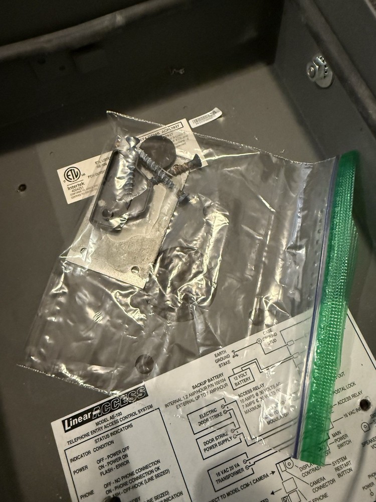 Linear Intercom AE-100 Telephone Entry System