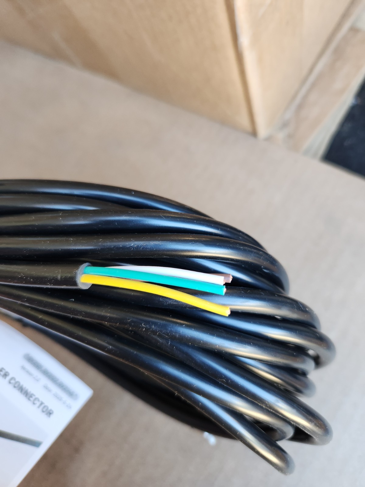 4-Way Trailer Wiring Harness 4Pin Trailer Connector to 4 Flat Wire - 30FT