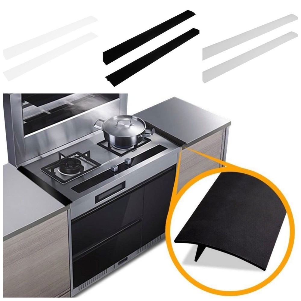 2 Pack Flexible Kitchen Stove Gap Covers, Silicone Gap Fillers Between Counte...