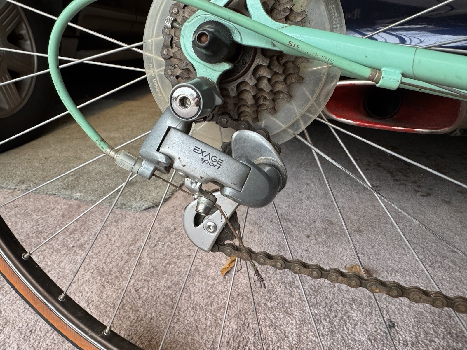 Bianchi Sport SX Vintage Racing Bike Celeste Green Steel Frame 700C Wheels