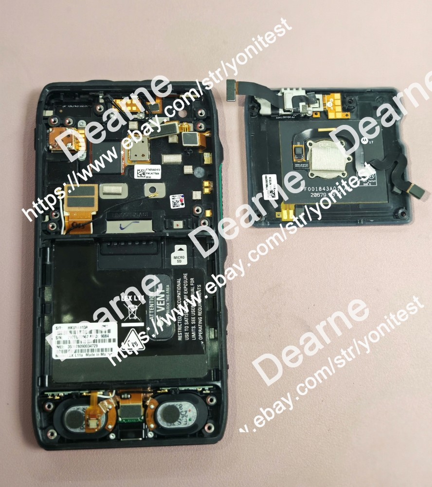 Original Motorola LEX L11 LCD panel + back cover assembly