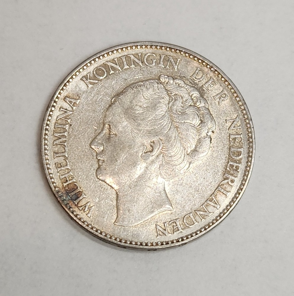 1929 Netherlands Silver 1 Gulden