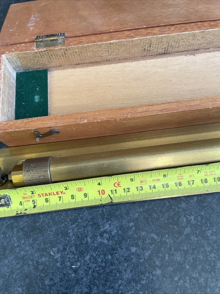 Brass Parallel Ruler Nautical Boxed Props Display