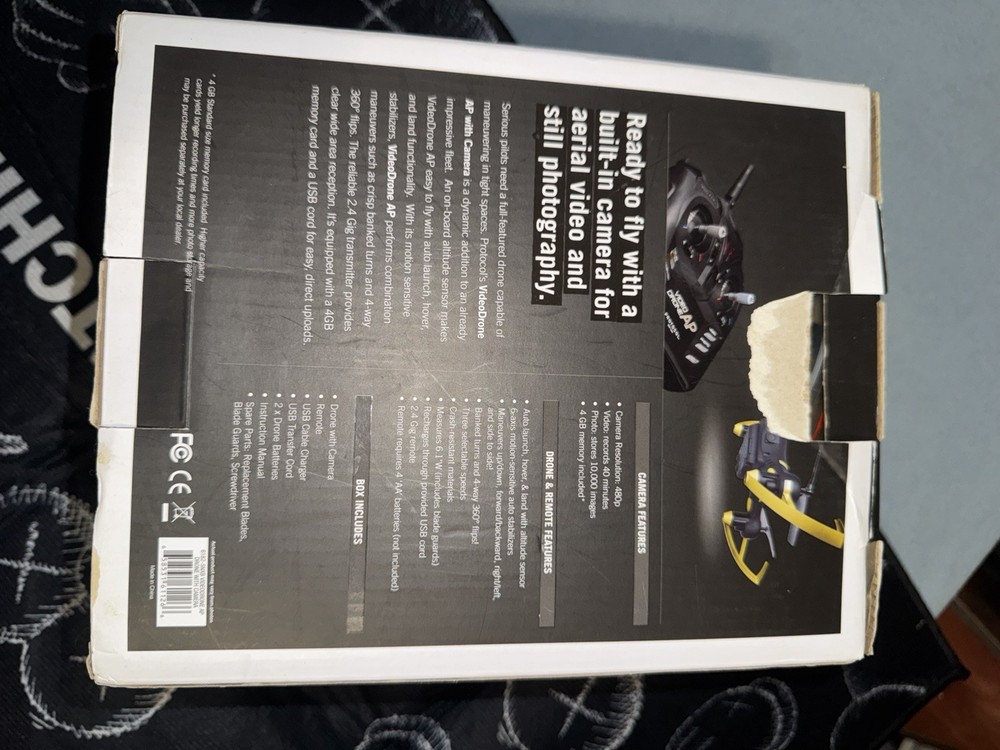 Protocol VideoDrone AP Drone with Remote Controller - Black/Gold tested