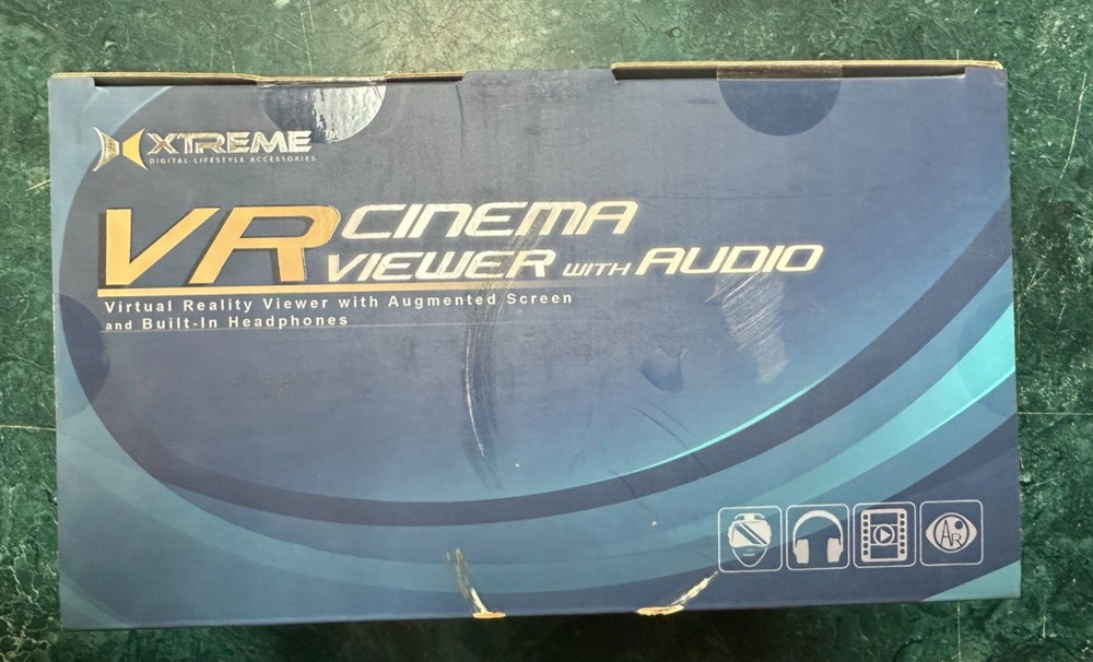 VR Cinema Viewer With Audio Virtual Reality Headset.