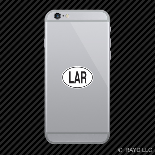 LAR Libya Country Code Oval Cell Phone Sticker Mobile Libyan euro
