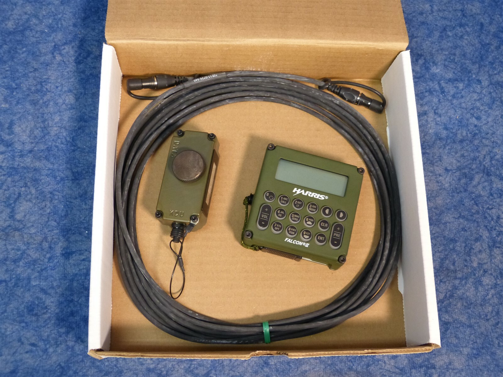 Harris Falcon II Military Radio Control Panel w Cable & Adapter 10511-1300-03