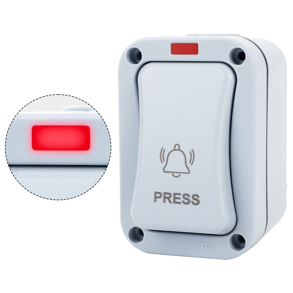 Waterproof Outdoor Doorbell Button Switch with Quick Installation Feature