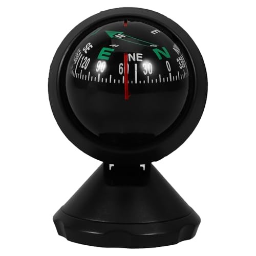 Adjustable Car Compass with Stick-On Base | Universal Dashboard Navigation