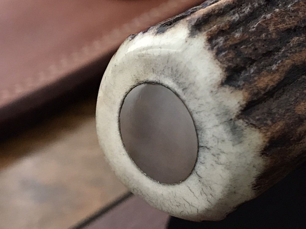 TMD Ted Dowell Custom Handmade Fixed Blade Knife Stag Handle