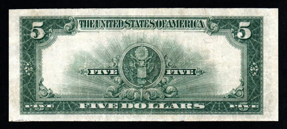 1923 $5 LARGE Size VF+ Historic Silver Certificate!