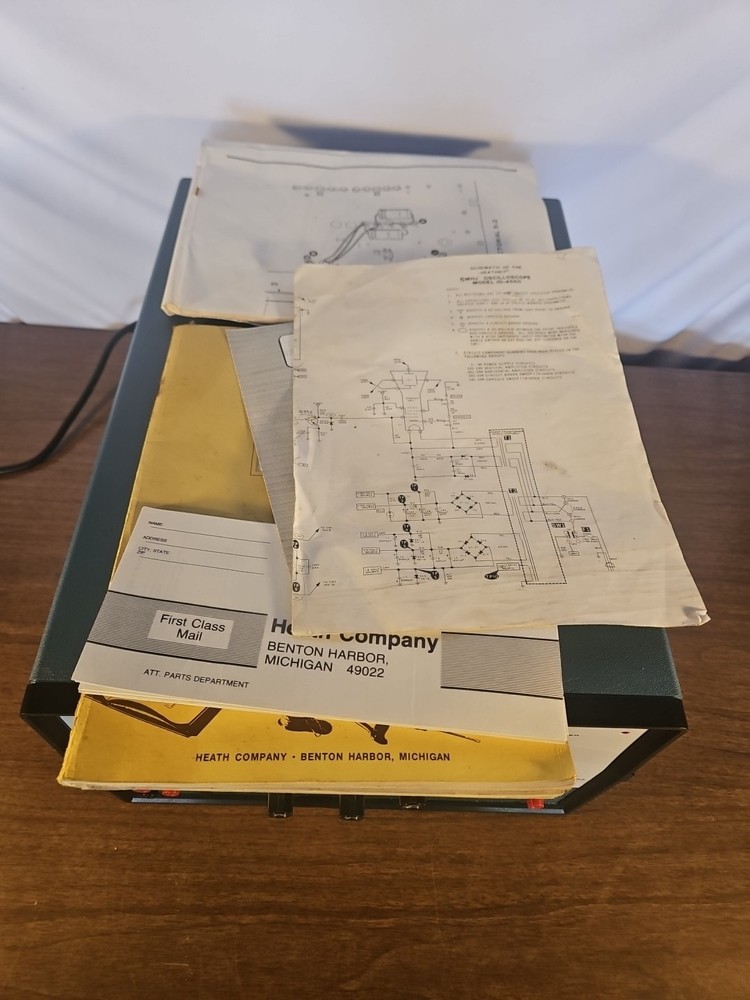 Heathkit Oscilloscope IO-4560 With Paperwork UNTESTED