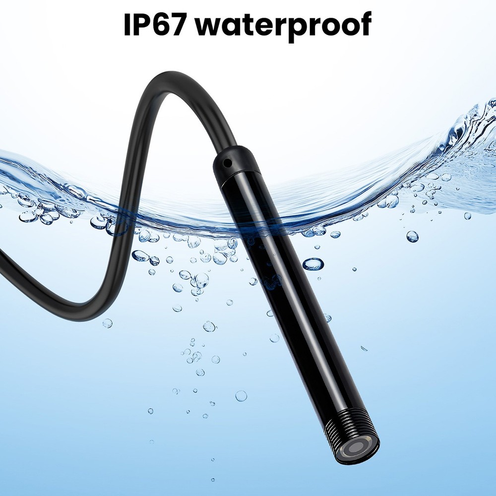 HD Inspection Android Endoscope Camera with 6 LED USB-C Flexible Snake Camera 2M
