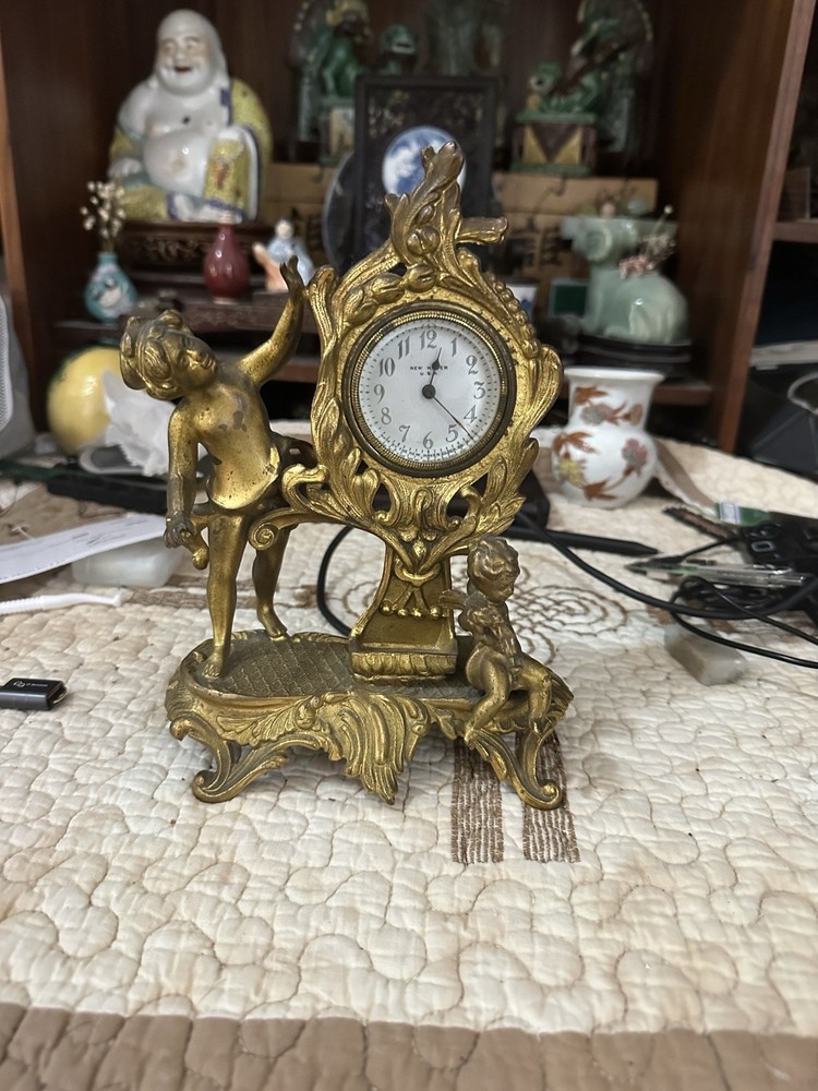 gilt bronze clock