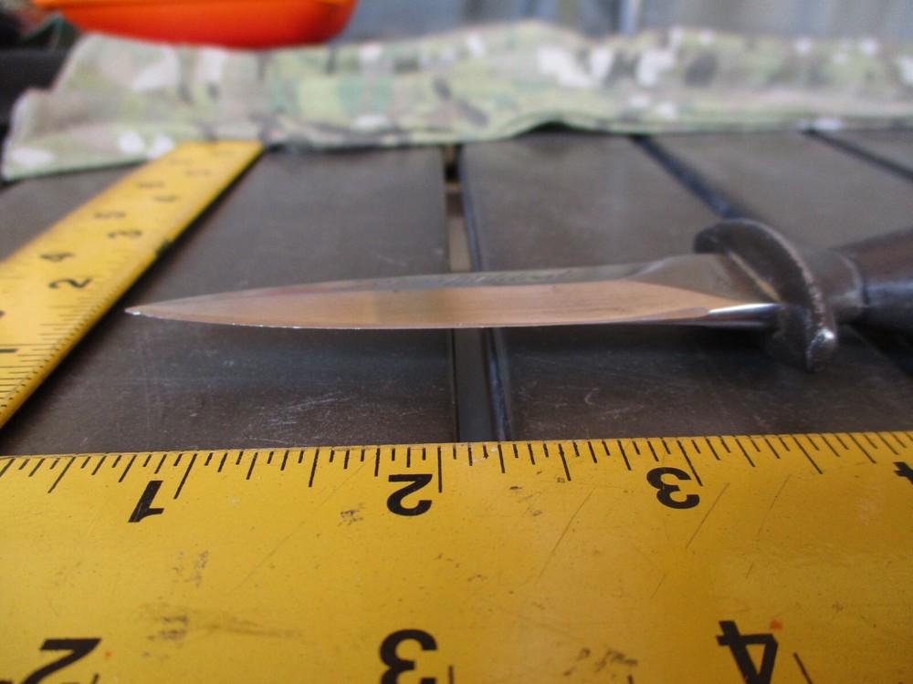 Vtg Compass TEXAS WILDCAT Fixed Blade Boot Knife