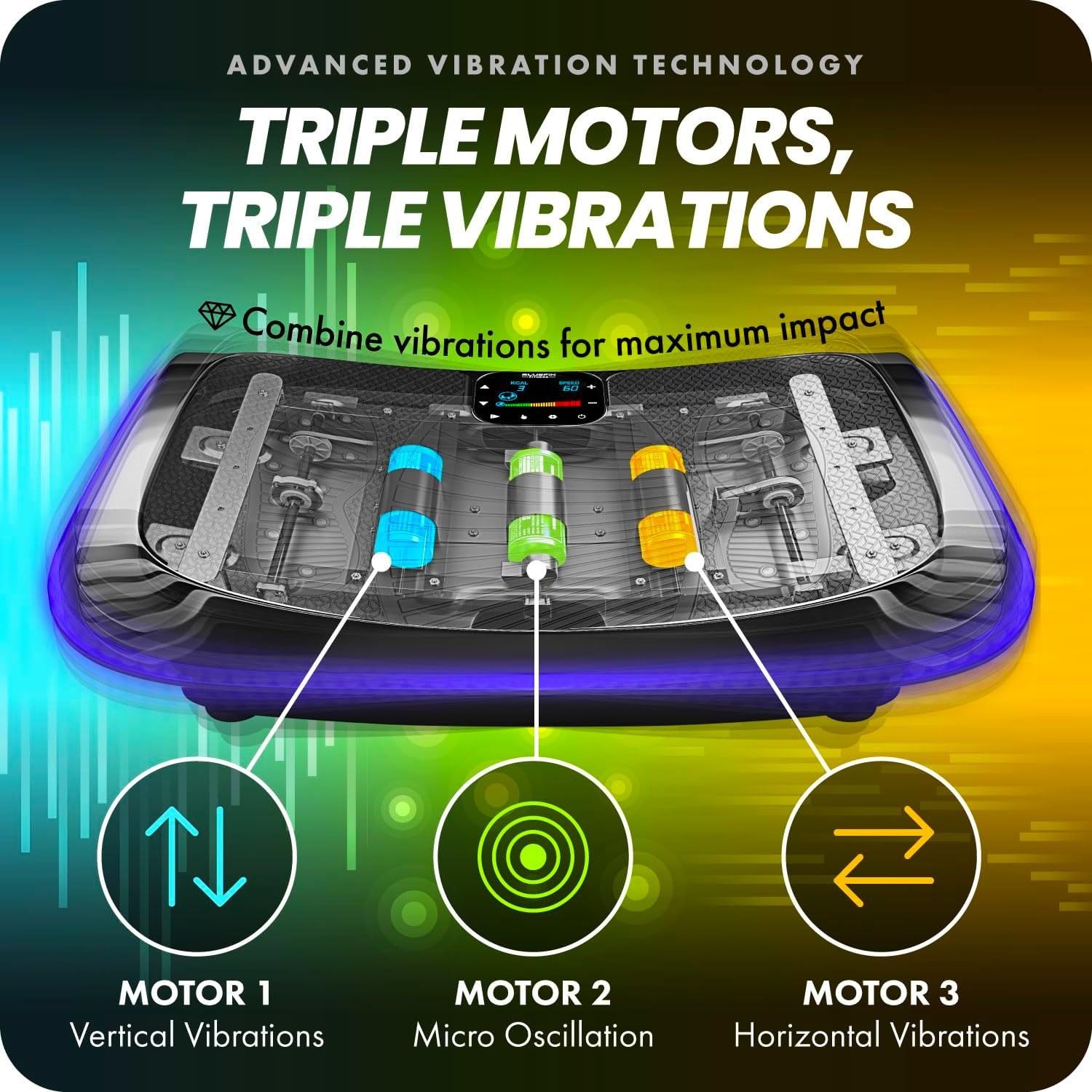 Bluefin Fitness 4D Triple Motor Vibration Plate