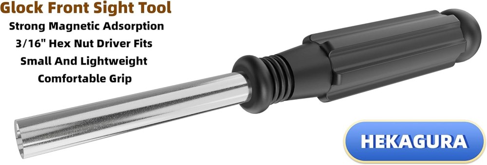 Tools Kit for Glock, Front Sight Remove Pin Punch Magazine Black Gen2