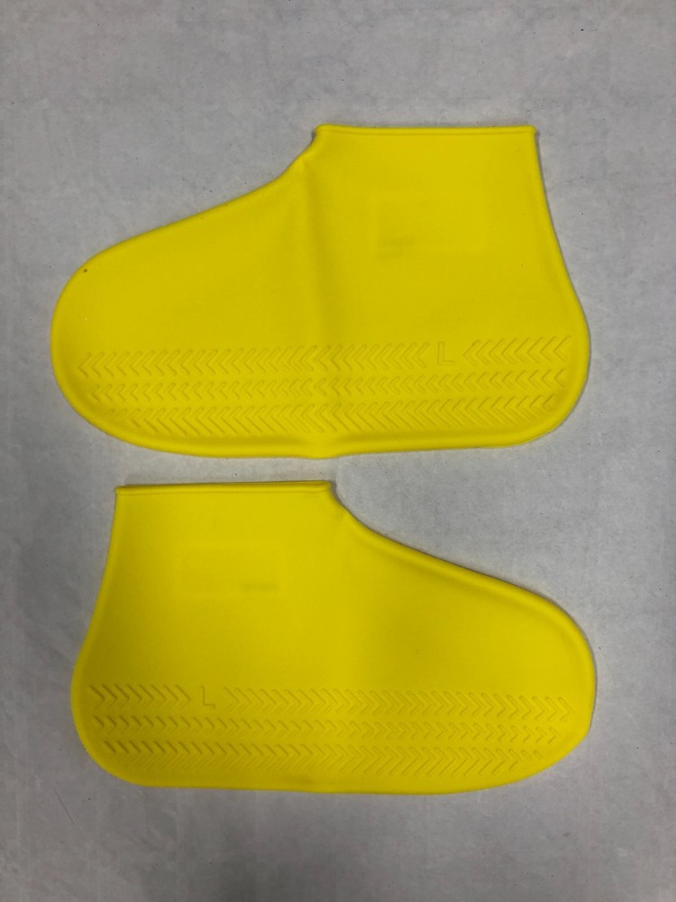 Yellow Waterproof Silicone Boot Covers Size M