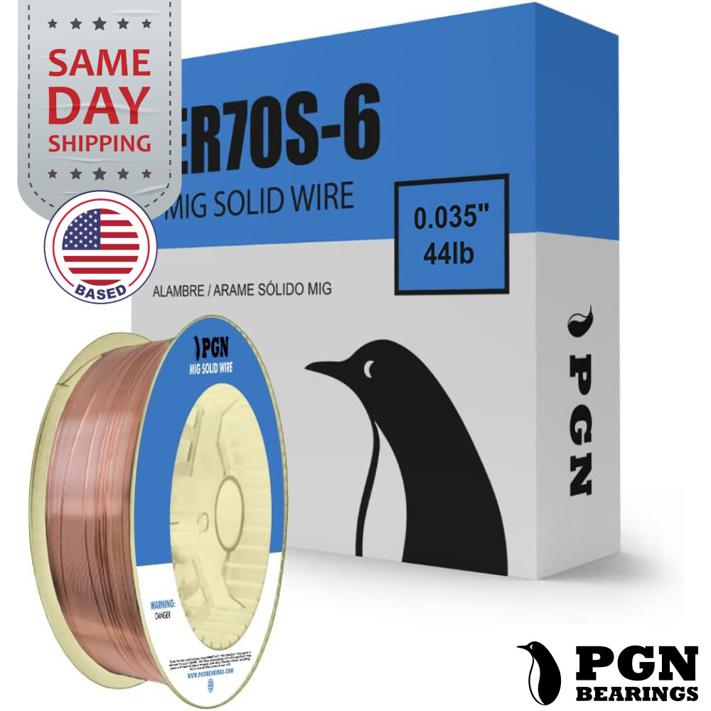 ER70S-6 .035" - 44-Lb - Mild Steel MIG Welding Wire - Shatterproof ABS Spool