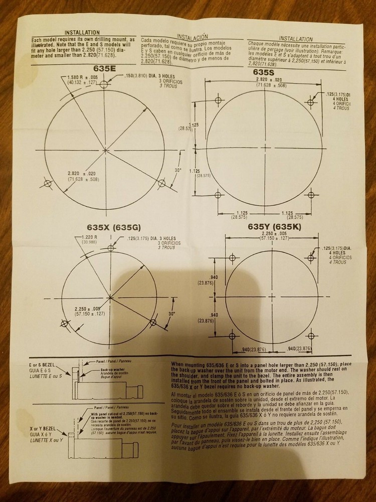 Cramer 10093, Panel Mount Timer, Resettable, 115 VAC, 9999.9 Hours, 636W Series