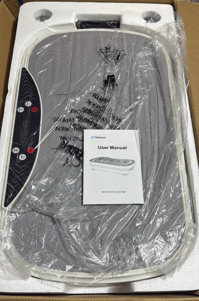 MERACH Vibration Plate Exercise Machine, Vibration Plate for Lymphatic Drainage