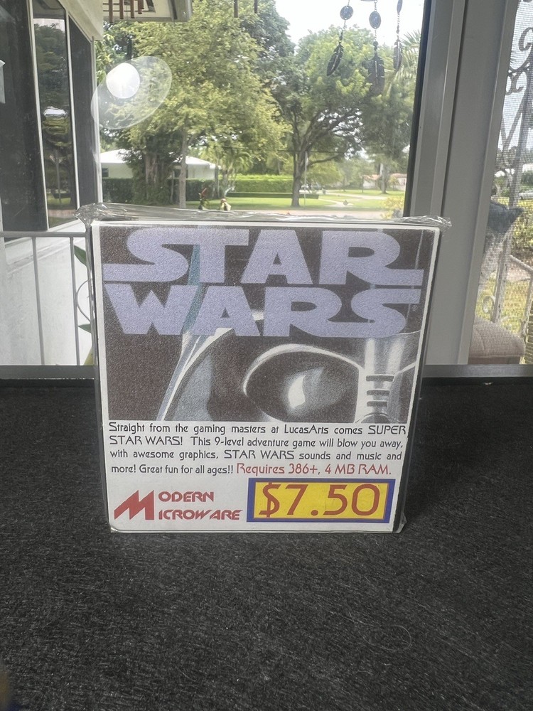 Vintage Star Wars Floppy Disk Computer Game NEW