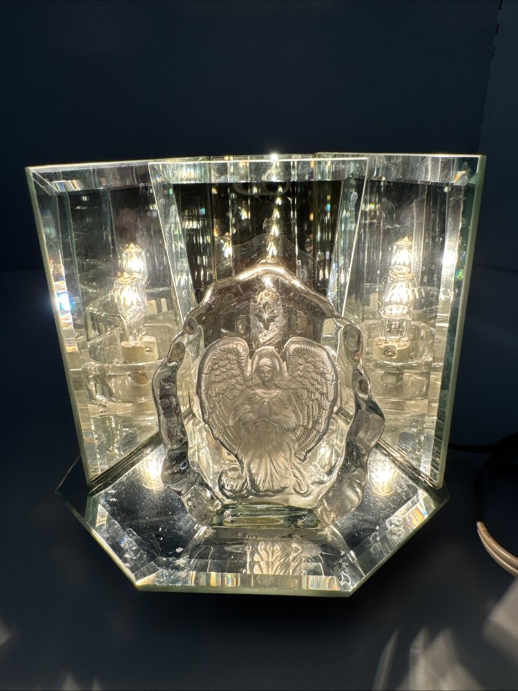 Beautiful Dimmable Praying Angel Mirrored  Table Light