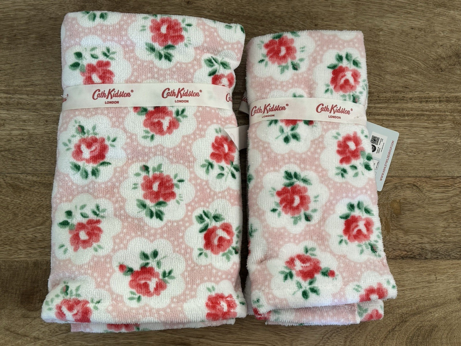 Cath Kidston Provence Rose Hand Tip Bathroom Towels NEW