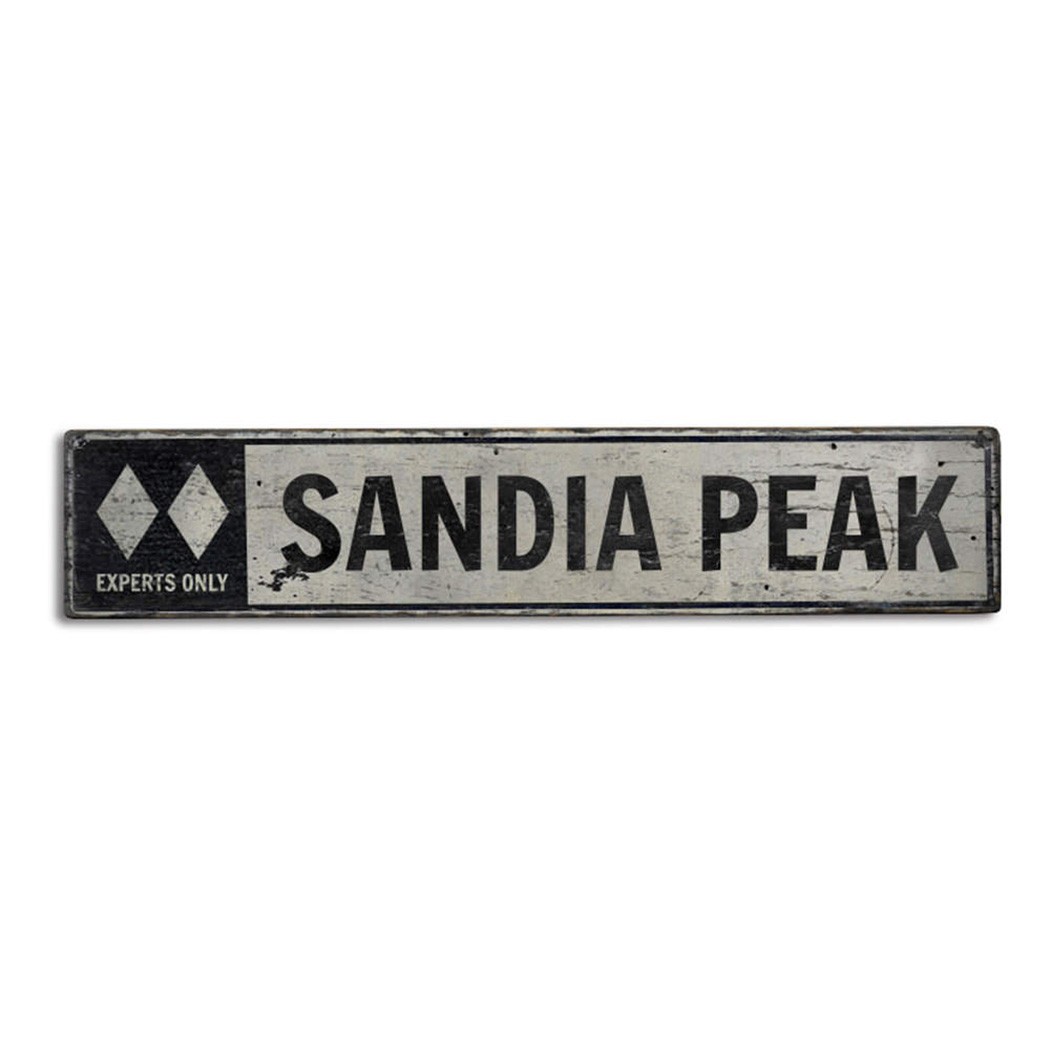 Expert Only Ski Sign, Double Diamond Ski Sign -Distressed Wooden Sign