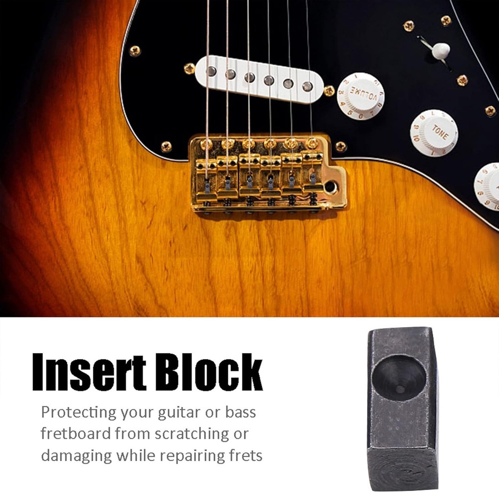 6 PCS Insert Blocks, Electric Guitar Tremolo Bridge Saddle Pro String Lock...