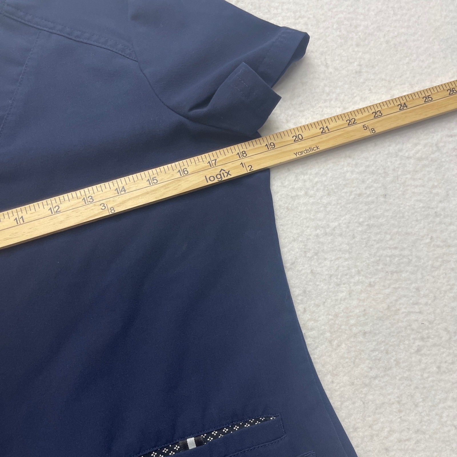 Beyond Scrubs Scrub Set Womens XS Navy Blue Jogger Pants V-Neck Top Uniform