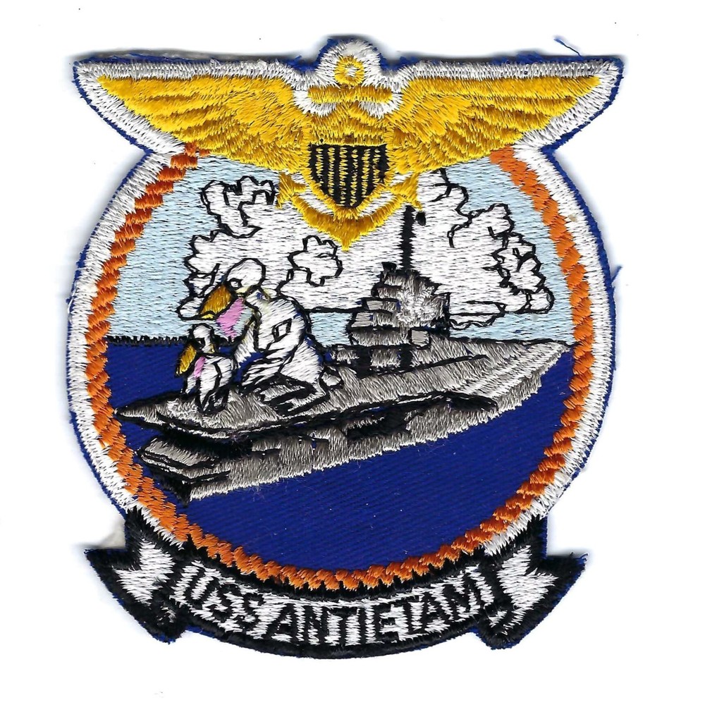 ORIGINAL 60's CVS-36 USS ANTIETAM (SCHIFFLI MADE) patch