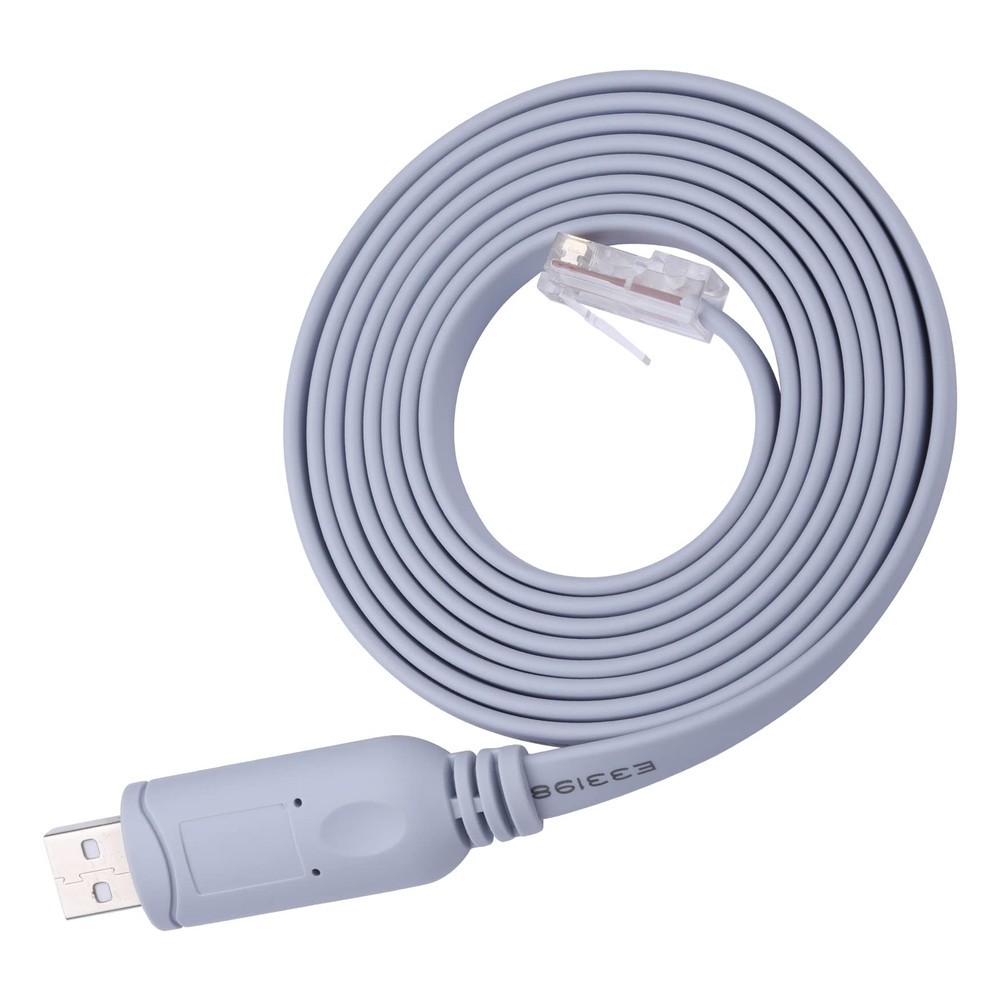 Cisco Console Cable,USB Cable with FTDI Chip,USB to USB-6FT, White