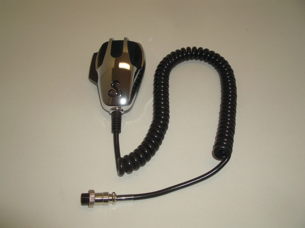 COBRA CA73CHR 4PIN DYNAMIC REPLACEMENT CB HAND MICROPHONE IN CHROME