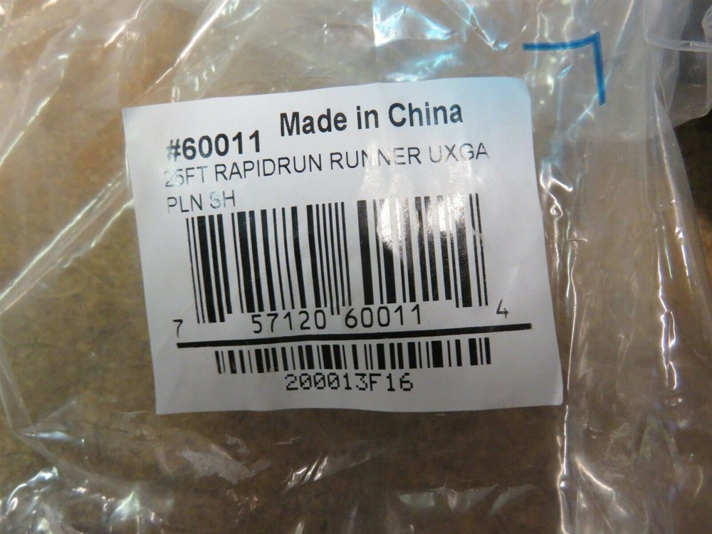 RapidRun 60011 25' Mulit-Format Plenum Runner Cable Digital New.