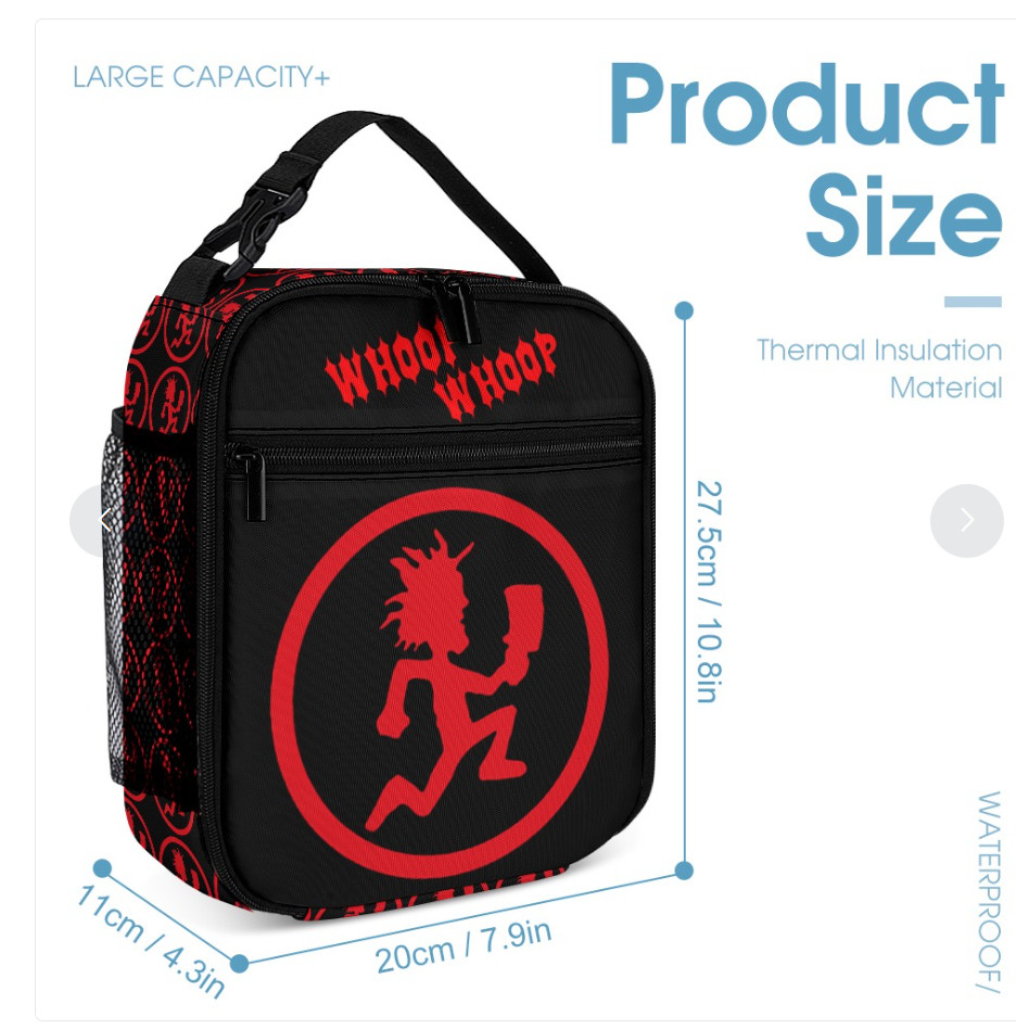 Hatchet Man ICP Insane Clown Posse Juggalo 3 piece backpack set School Lunch box