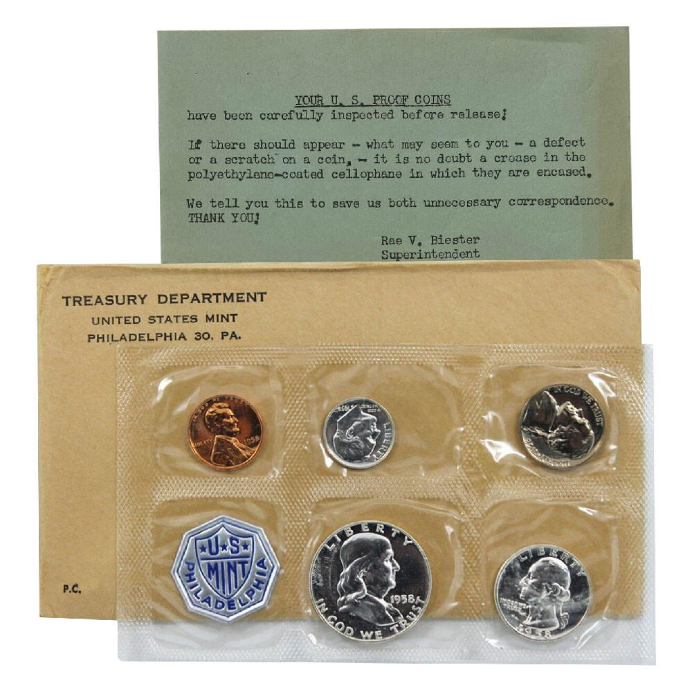 1958 U.S. Proof Set Not Sealed