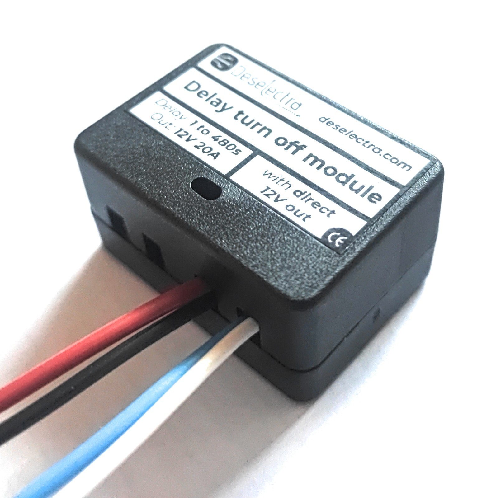 Car direct 12V out car timer switch time relay 1-480 sec kit delay off box 20A