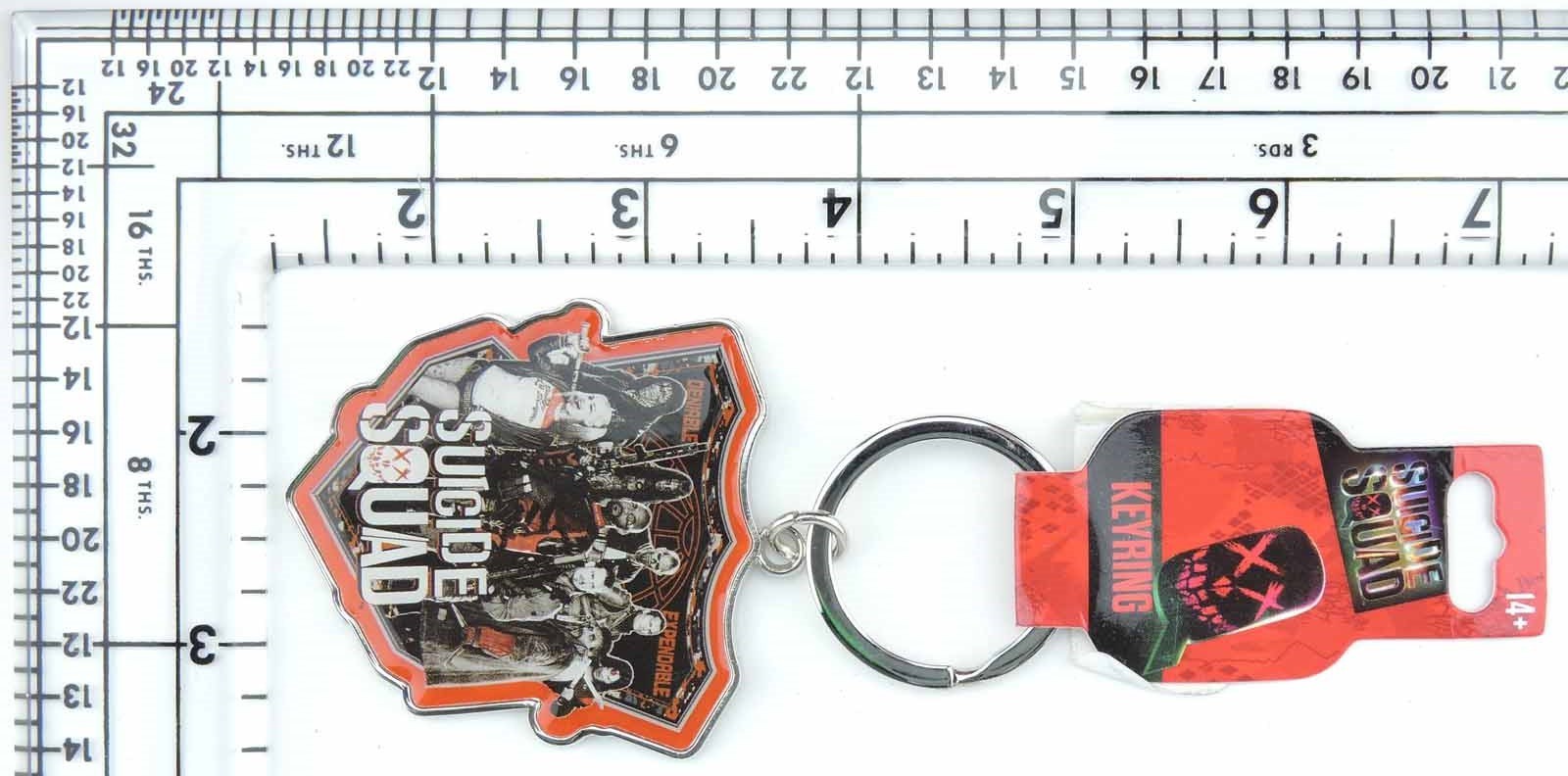 Suicide Squad Keychain Lot of 2 Metal Key ring Face charms Harley Quinn joker