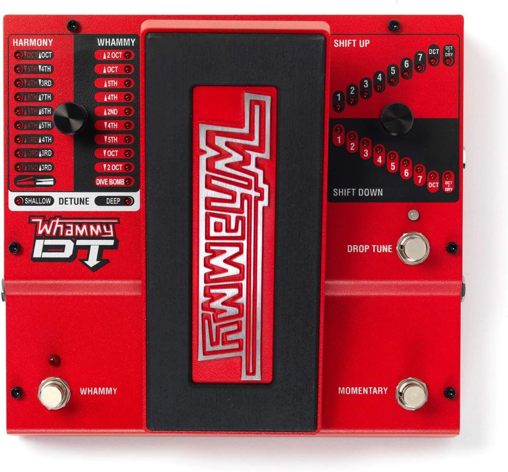 Whammy DT Pitch Shift Drop Tune Guitar Effects Pedal Bundle with 2 Patch Cables