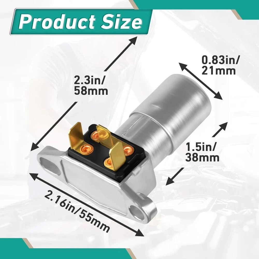 2Pcs Headlight Dimmer Switch - Floor Mounted Dimmer Switch with 3 Terminal R