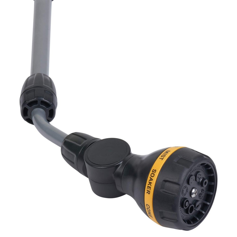 65145AMZ RelaxGrip 8-Pattern Pivoting-Head QuickConnects Extension Wand, Blac...
