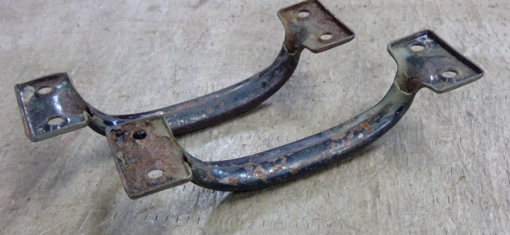Two Old Tool Box Handle Gate Sash Drawer 4” Pull Vintage Rustic Barn Door