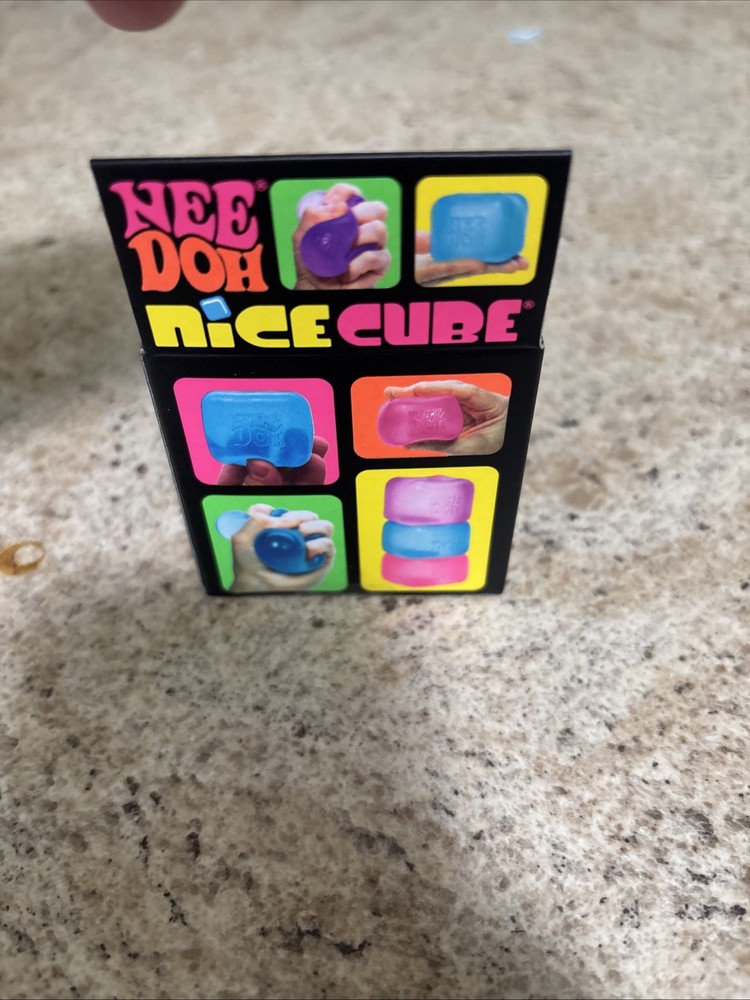 NEW Nee Doh Nice Cube Super Solid Squish Purple Toy
