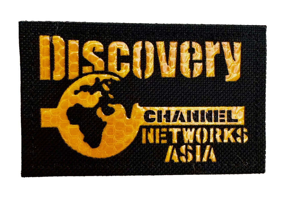 DISCOVERY CHANNEL ASIA EMBROIDERED HOOK & LOOP PATCH..."EXTREMELY RARE"!!!