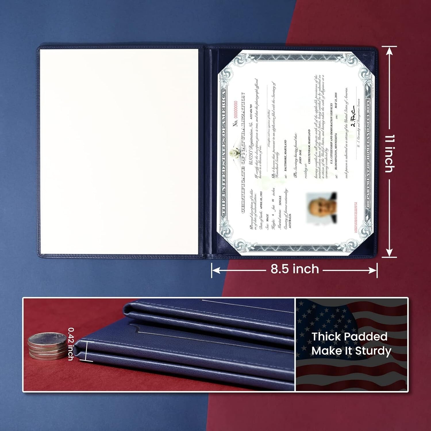 US Citizenship Certificate Holder - US Citizenship Gifts - PU Naturalization ...