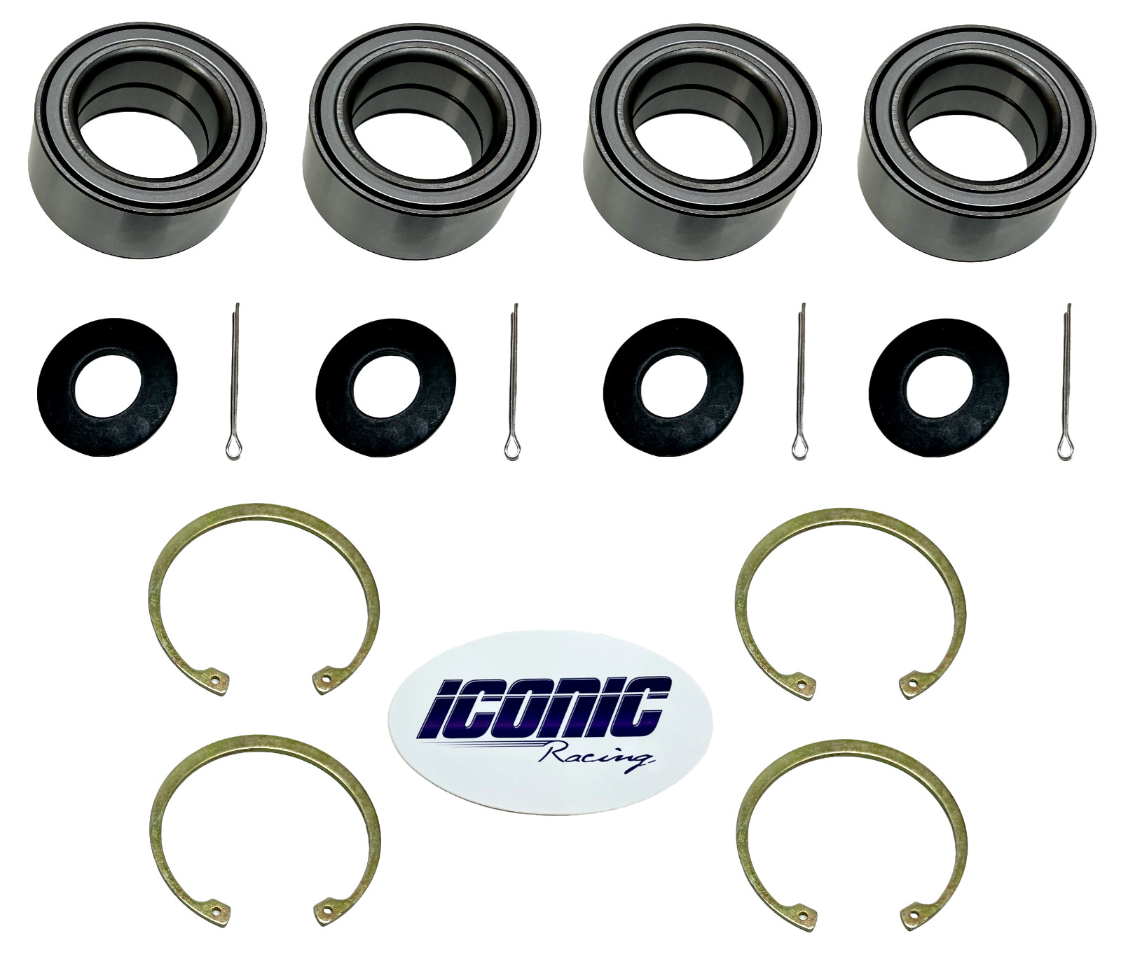 Front & Rear HD Wheel Bearings Kits fits 2020-2026 Polaris RZR Pro XP / Pro XP 4
