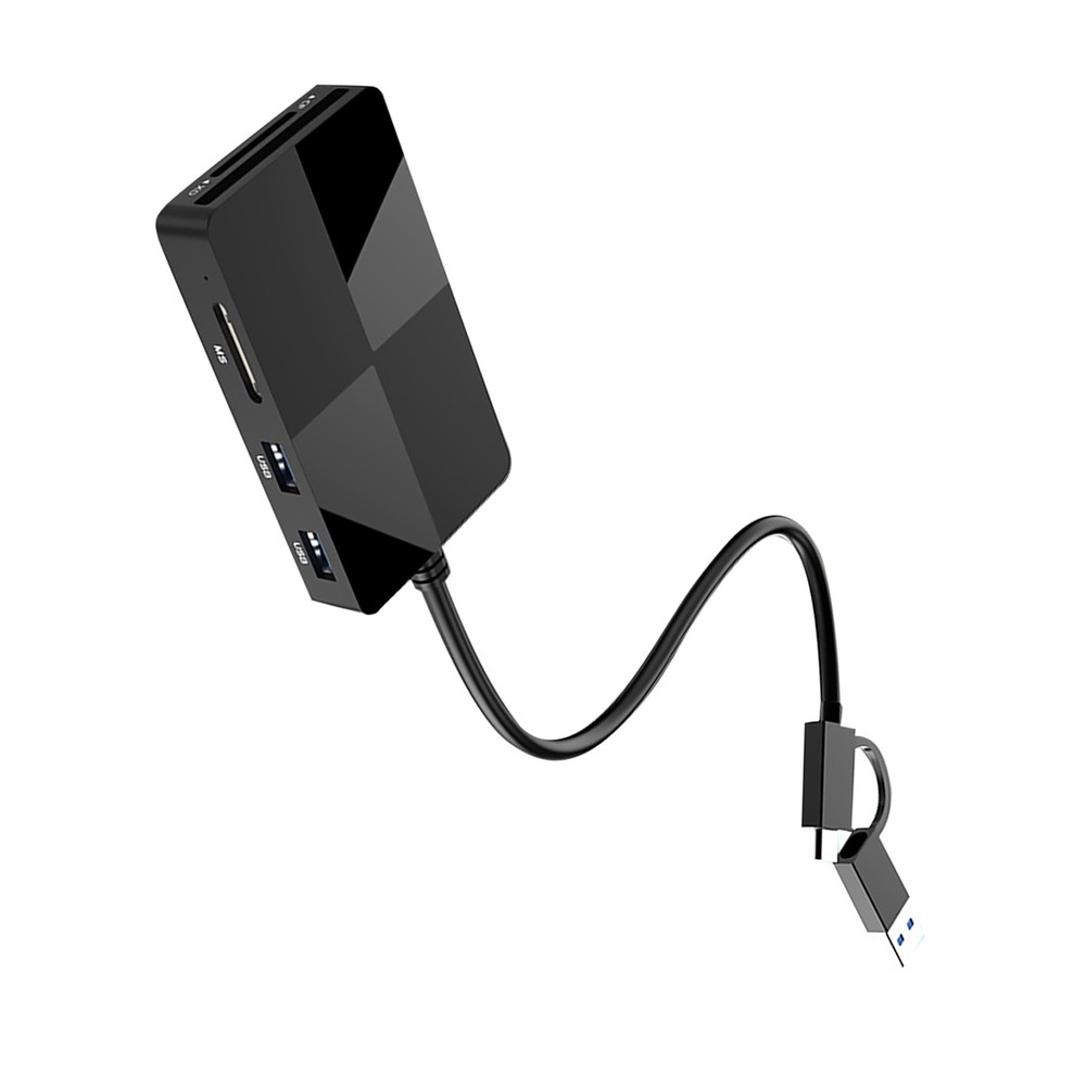 8-IN-1 USB 3.0 Type-C USB Smart Memory Card Reader High-Speed Adapter Accessory